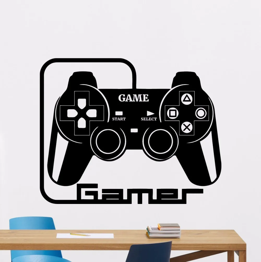 Gamer Wall Decal Removable Video Games Vinyl Sticker Home Playroom