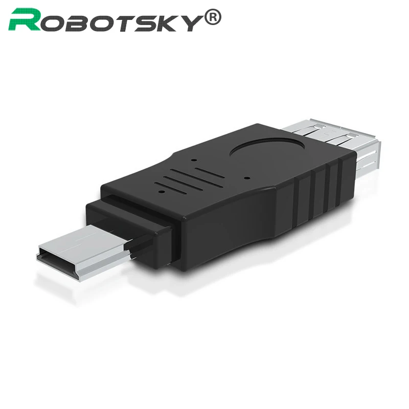 

Robotsky Mini USB male to USB 2.0 Female Adapter Mini usb OTG Converter Data Sync Adapter For MP4 Tablet Smartphone