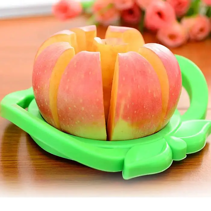 Роман apple необычного дизайна, Нержавеющая сталь нож для удаления сердцевины, Ломтерезка яблок фруктов и овощей Кухонные принадлежности-Цвет ассорти