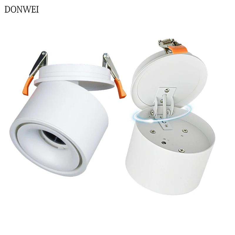 DONWEI 5 W 7 W 10 W 12 W светодиодный потолочный светильник поворотный складной светодиодный блок светодиодов точечных светильники потолочный