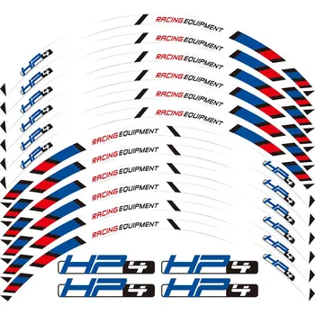 

12 X Thick Edge Outer Rim Sticker Stripe Wheel Decals FIT BMW HP4 HR6 17''