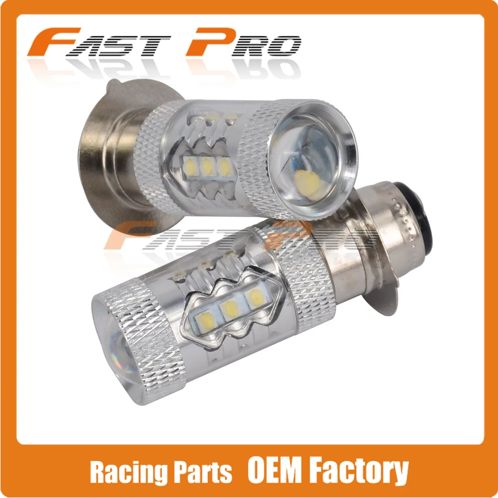 Motorcycle Headlights LED 80W Bulbs For YAMAHA YFM350 400 600 Warrior