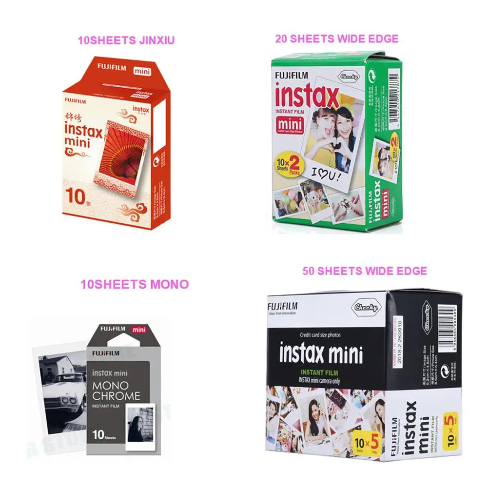 Fujifilm Instax Mini 9 Film white 3 inch 10 20 30 40 50 60 100 Sheets For Polaroid FUJI Instant Photo Camera Mini 9 8 7s 70 90