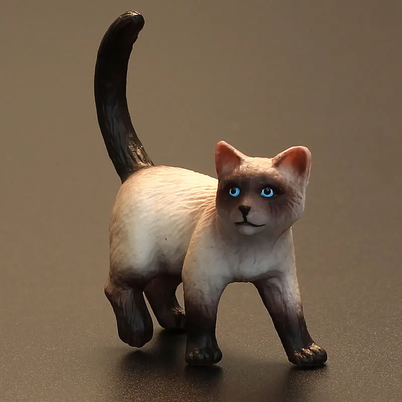 

Simulated Animal Model Toy Set Farm Animal Berman Cat Burmese Holy Cat