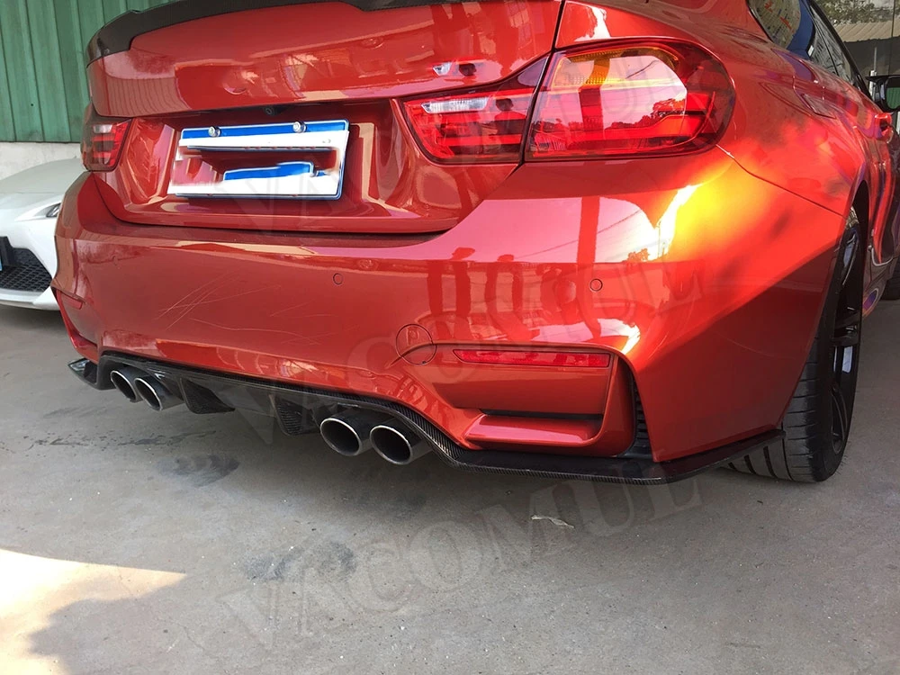 Для бампера M3 M4 FRP диффузор из углеродного волокна для заднего BMW 3 4 Serises F80 F82 F83 2014