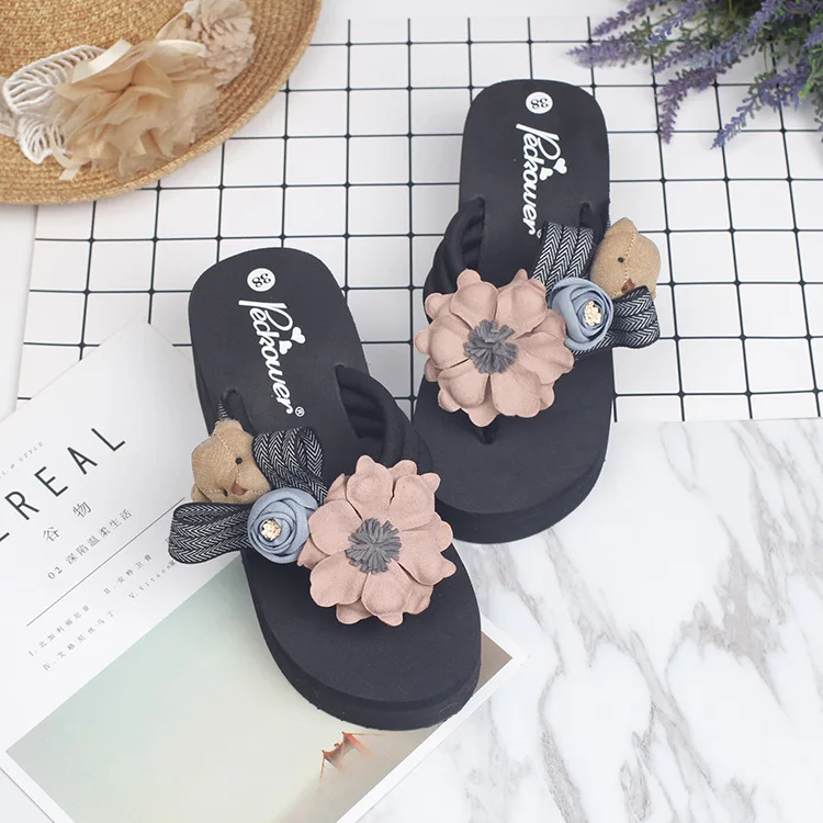 Female Summer Fashion Korean Most Comfortable Womens Slippers Flip Flops Shoes Discount Online 6cm47