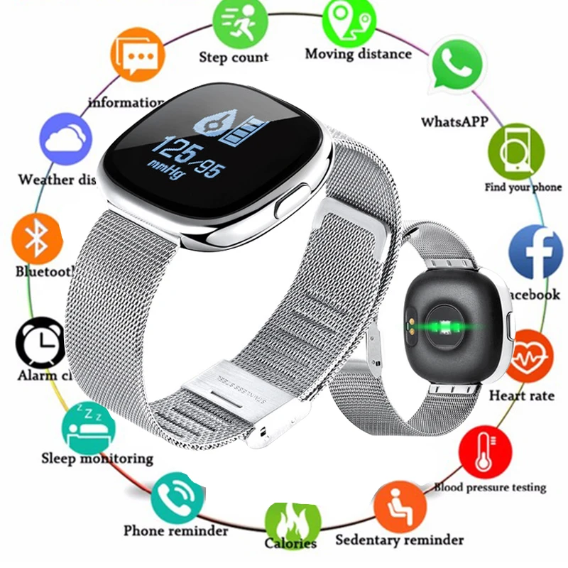 

Smart Watch Women Pedometer Heart Rate Watch Sports Fitness Tracker IP67 Waterproof Ladies Digital Smartwatch for iPhone Android