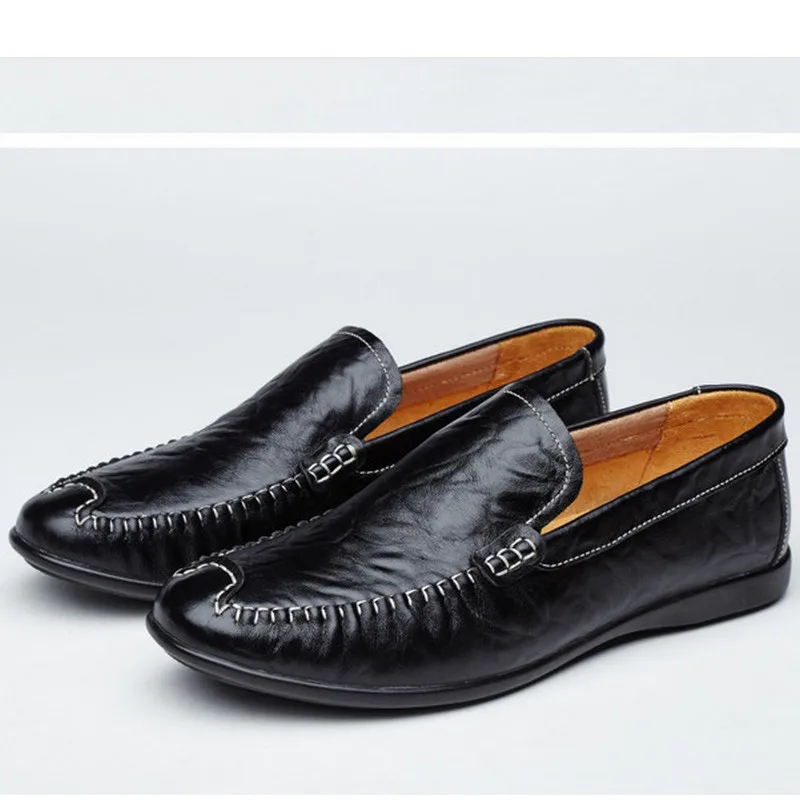 Новые Мягкие Обувь кожаная для девочек Для мужчин острый носок Мокасины Мужская обувь Повседневное вождения слипоны Gommino Повседневное