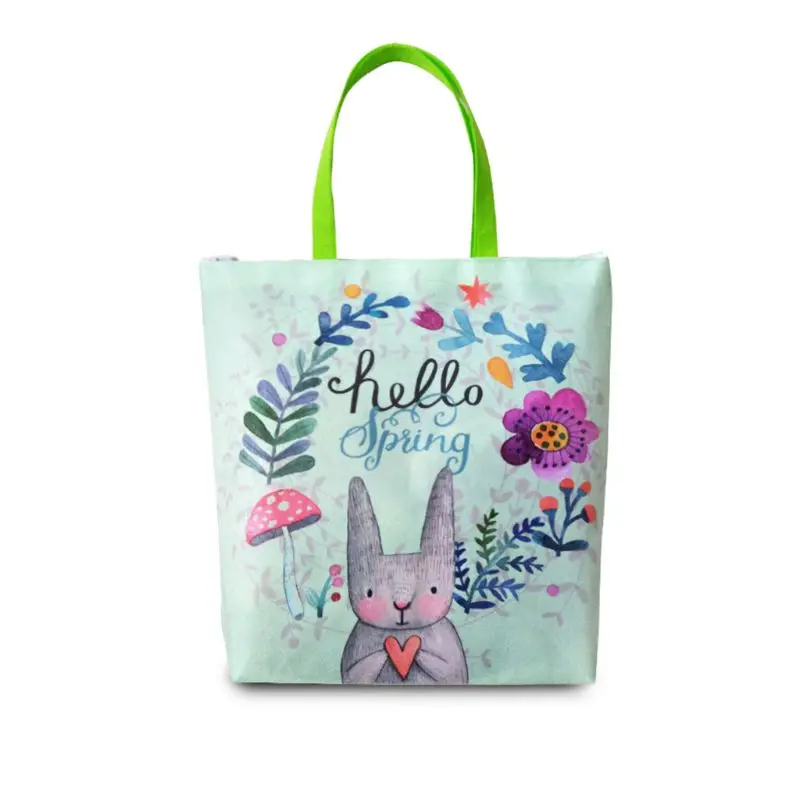 Мультяшная Нетканая Подарочная сумка кролик сверхпрочная продуктовая сумка хозяйственные сумки