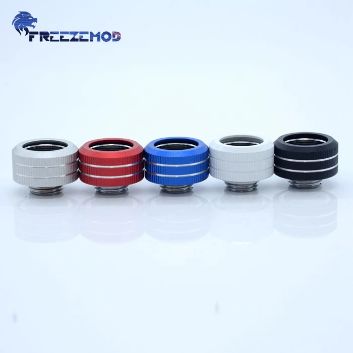 

FREEZEMOD computer water cooling 16MM color hard tube fitting 3 sealing ring internal thread fixing G1/4 thread. BYGKN-C16