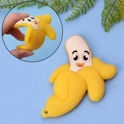 Прекрасный банан силиконовый Прорезыватель Прорезывание Зубов, жевательные игрушки для малышей младенцев