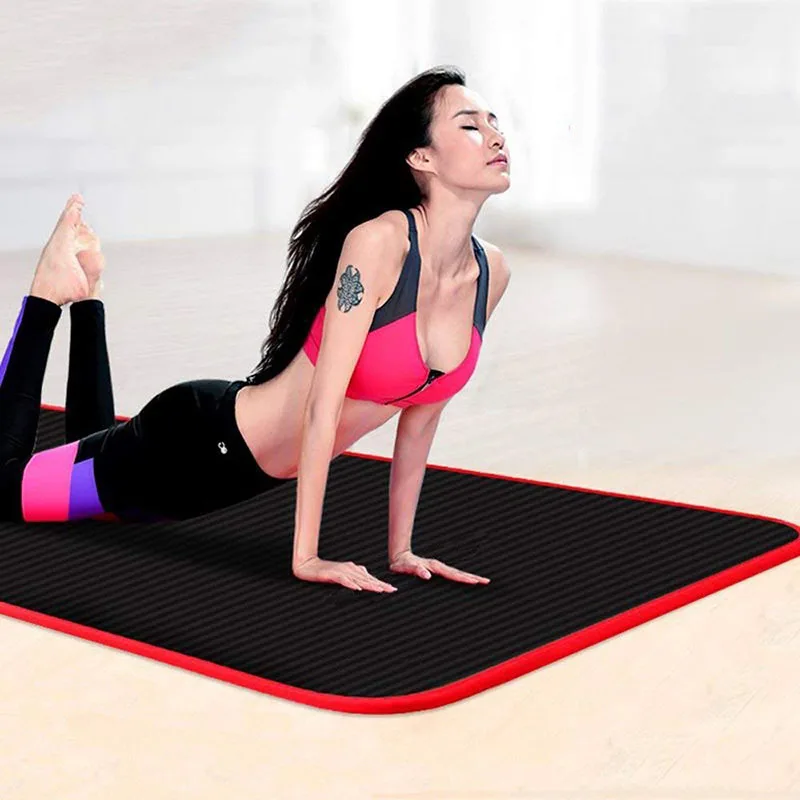 183*60*10 мм нескользящий коврик для йоги с позиционной линией Противоскользящий коврик для начинающих экологический фитнес-гимнастика
