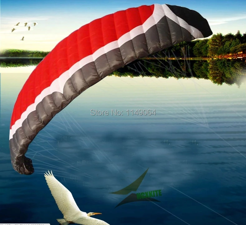 

free shipping high quality N7 7square meters quad line power kite surf pipas esportiva kite winder beach a parachute kite eagle