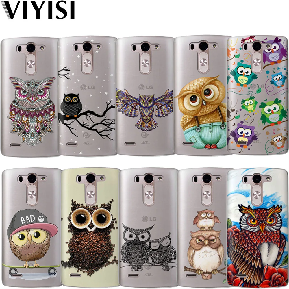 

VIYISI Owl Animal For LG G6 Q6 G4 G5 Phone Case Coque X Power 2 Q8 K7 K8 K10 2017 Shell Soft Silicone TPU Back Cover Etui Capas