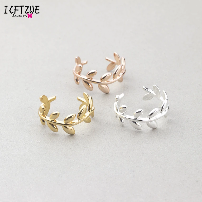 DIANSHANGKAITUOZHE Rose Gold Colour Adjustable Rings Boho Twisted Leaf Silver Toe Ring Bague Fashion Body Jewelry