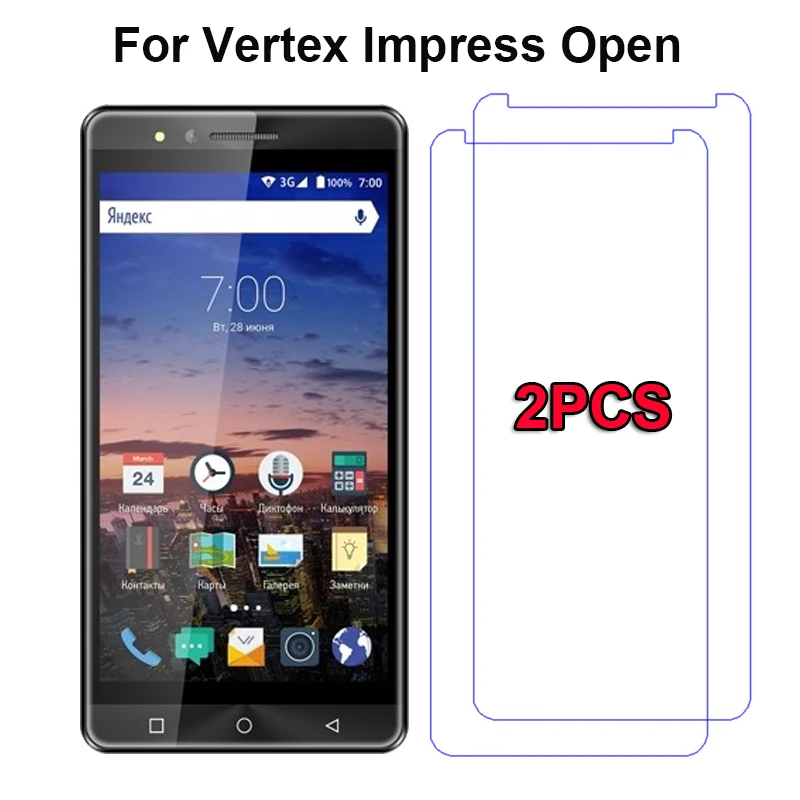 2 шт. для Vertex Impress открытое стекло Защитная пленка экрана 9H премиум класса