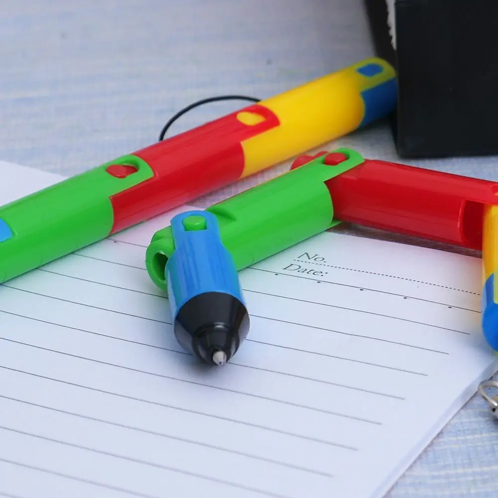 2 шт корейские креативные школьные канцелярские 15 см шариковая ручка забавные складные пластиковые шариковые ручки брелок кольцо студенческие награды
