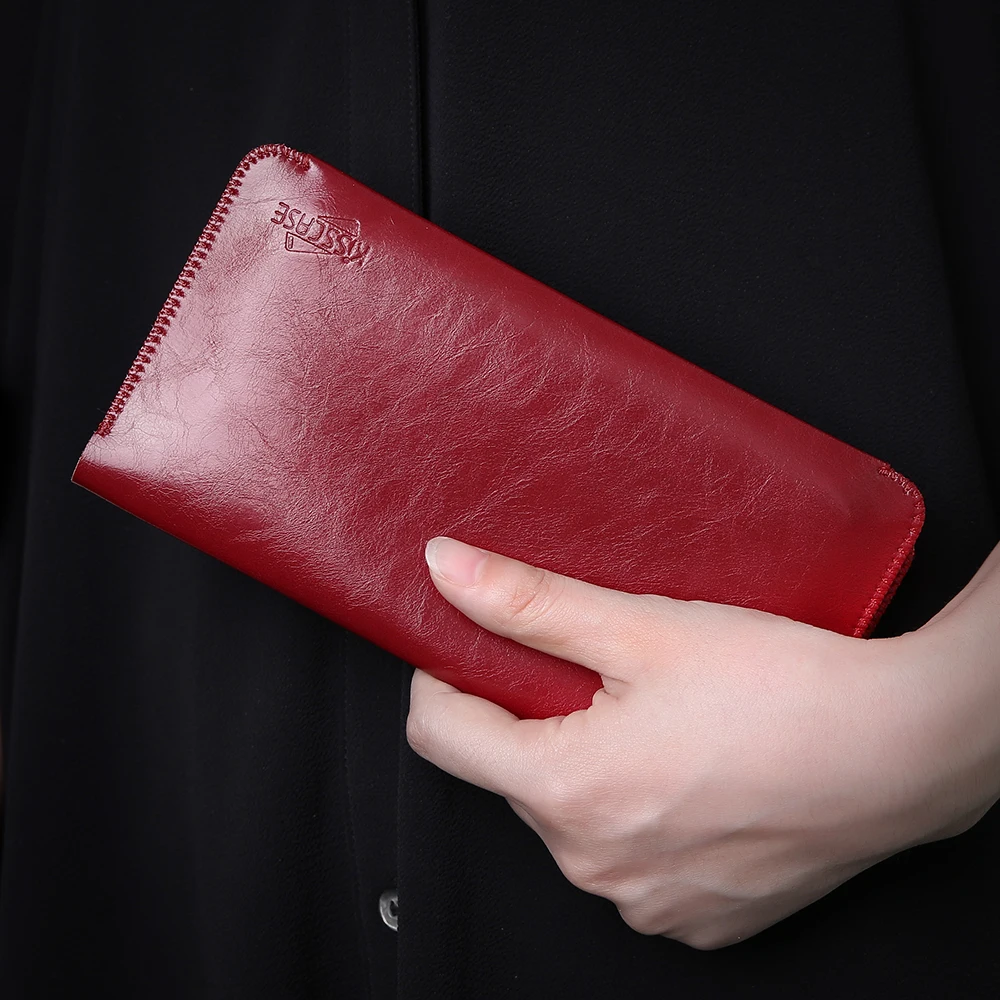 

Luxury Phone Pouch 6.0 inch Universal Phone Bag Case For iPhone X 8 7 6S 6 Plus Wallet Case Card Holder Pouch Purse Case Cover