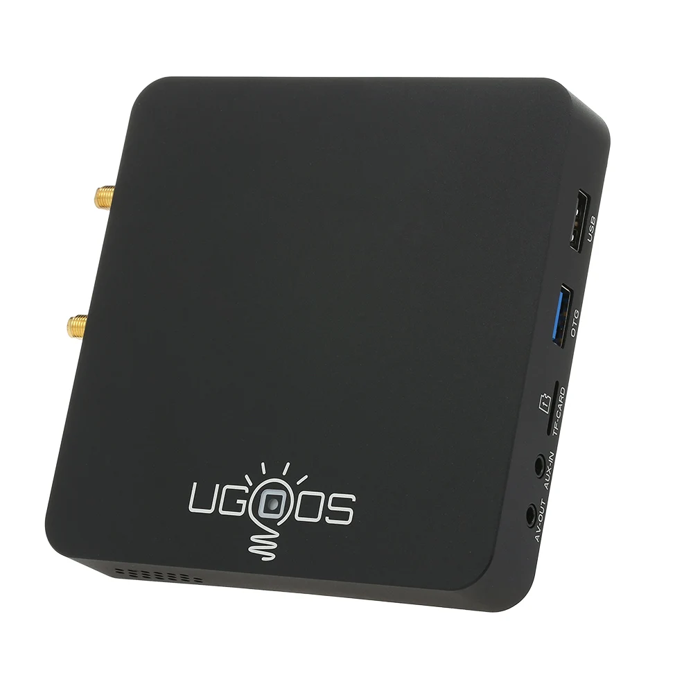 UGOOS AM6 Android ТВ приставка Смарт Android 9,0 ТВ приставка Amlogic S922X 2 ГБ/16 ГБ 2,4G и 5G WiFi 1000M LAN DLNA BT 5,0 4K HD медиаплеер