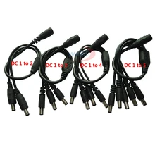 1pcs CCTV Security Camera 1 DC Female To 2/3/4/5 Male plug Power Cord adapter Connector Cable Splitter for LED Strip 1pcs CCTV Security Camera 1 DC Female To 2/3/4/5 Male plug Power Cord adapter Connector Cable Splitter for LED Strip