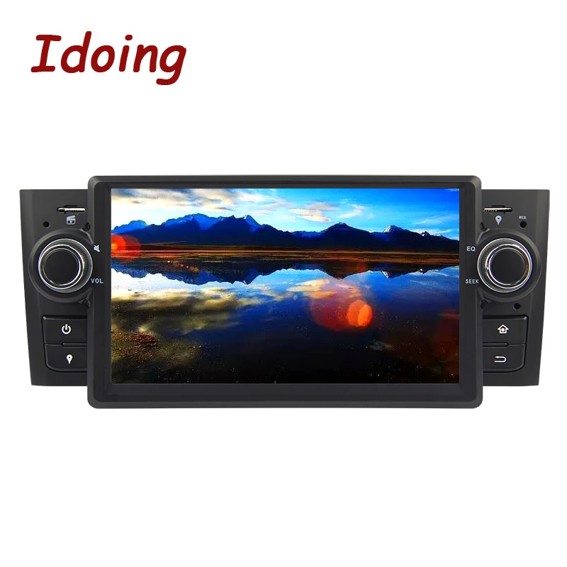 Discount Idoing Steering-Wheel 7"1Din Android 9.0 Car Video GPS Player For Fiat Linea Multimedia GPS Navigation 4G+32G Touch Screen AUX 2