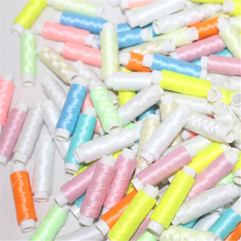 

Luminous Embroidery Sewing Thread 100yards Sewing Embroidery Spools Yarn Spool Glow In The Dark Machine Hand Yarn Embroidery