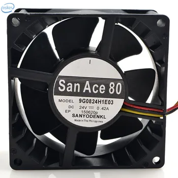

9G0824H1E03 Computer Cooling Fan DC 24V 0.42A 8038 80*80*38mm 8CM 3 Wires