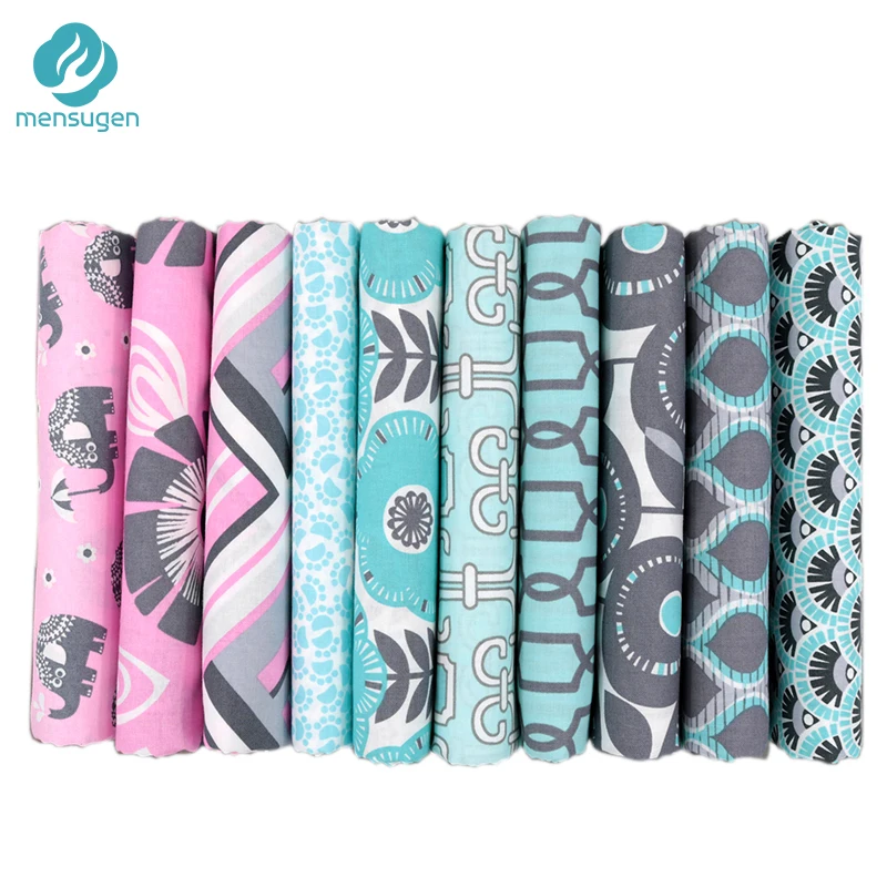 

New 10pcs/lot Printed Cotton Fabric For DIY Sewing Quilting Fabrics for Patchwork Sewing Tela to Needlework Handmade Material