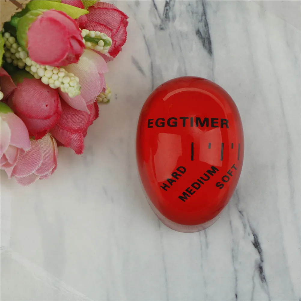 

1 Pcs Resin Colour Changing Egg Timer Time Kitchen Cooking Boiled Eggs Thermometer 56mm*40mm