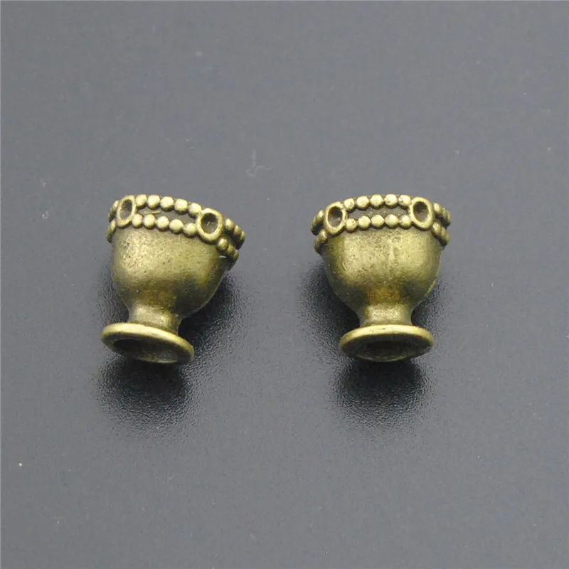 Бронзовая 3d подвеска для изготовления ювелирных изделий 20 шт A2286|charm pendant|cup charmtea cup