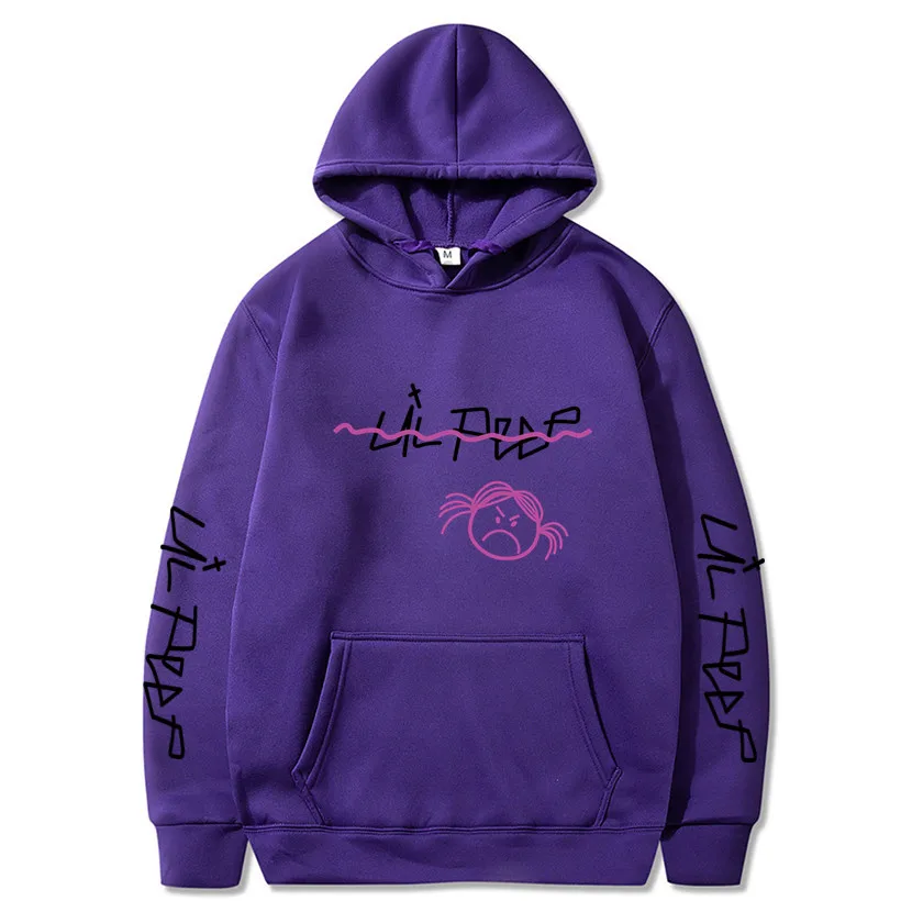 Lil Peep/толстовки с капюшоном Love lil. peep, мужские свитшоты, пуловер с капюшоном, свитшоты для мужчин/женщин, sudaderas cry, Детская уличная толстовка с капюшоном для мужчин - Цвет: Purple 69