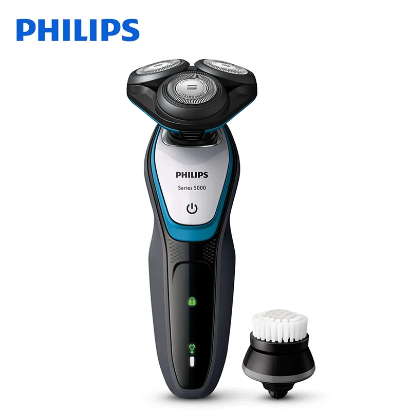 Оригинальные профессиональные электробритвы Philips S5090, вращающиеся, перезаряжаемые, с 3D плавающими головками, моющиеся для мужчин, электрическая бритва