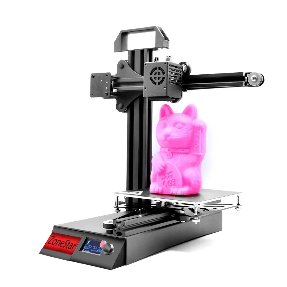 ZONESTAR 2018 New Portable Cheap Black Full Metal Aluminum Student OLED12864 Fast Install Mini Impressora 3D Printer Free ship ZONESTAR 2018 New Portable Cheap Black Full Metal Aluminum Student OLED12864 Fast Install Mini Impressora 3D Printer Free ship