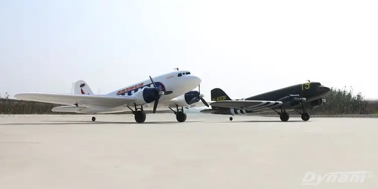 C47SKYBUS skytrain dynam 1,47 метров PNP EPO RC самолет