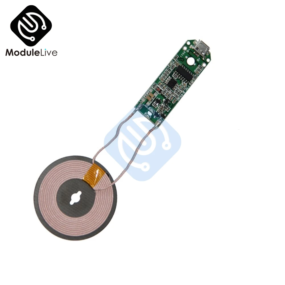 Qi Standard Transmitter Module Wireless Charger Micro USB Cell Phone Unmanned Fast Charge Diy font b