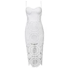 Save 5.66 on Free Shipping 2016 New Hot White Lace Knee Length Bandage Summer Dress for Women