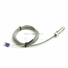 2 м 0-600 градусов K Тип Регулируемая компрессионная пружина термопары глубина зонда сенсор Прямая поставка