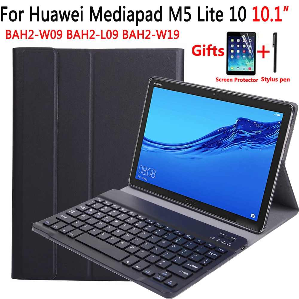 Съемный кожаный чехол с клавиатурой Bluetooth для Huawei Mediapad M5 Lite 10 1 дюйма телефона
