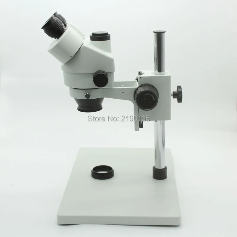 

Big Base Trinocular Industrial Stereo Microscope 3.5X-90X Continuous Zoom Magnification Adjustable LED lights Dust-proof Mirror