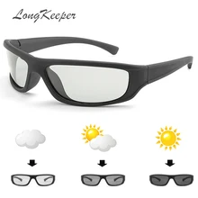 Longkeader, поляризованные фотохромные солнцезащитные очки для мужчин, черная оправа, спортивные солнцезащитные очки для женщин, фирменный дизайн, очки для вождения, Gafas 1039