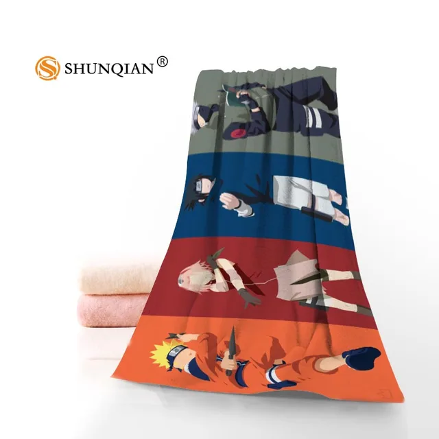 New Custom Naruto Anime Towel Printed Cotton Face/Bath Towels