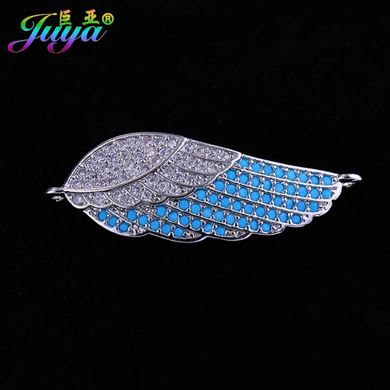 

Gifts Women Bracelets Earrings DIY Making Findings Supplies Copper Wing Connector Charms Earrings Hooks Gold Chains Accessories