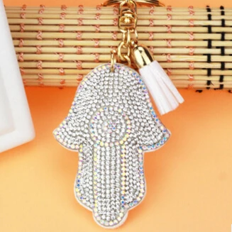 Милый Chaveiro брелок в виде сердца Блестящий помпон блестки Подарочная цепочка для ключей для Для женщин Llaveros Mujer для автомобильных сумок, аксессуары на кольцо для ключей