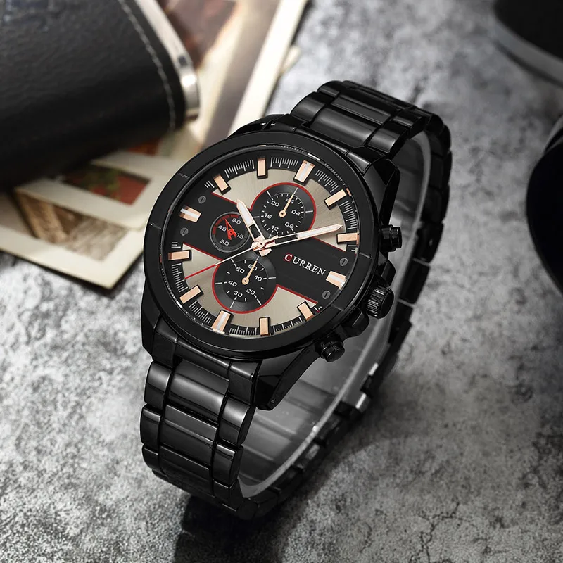 Curren 8274 бумажные часы для мужчин Топ бренд класса люкс Relogio Masculino кварцевые модные