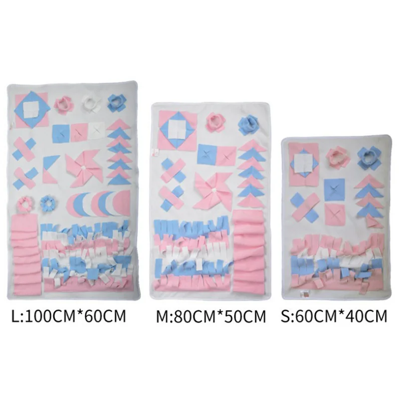 White sniff mat Игрушки для домашних собак головоломка ароматизированный коврик интерактивные Игрушки для маленьких средних подстилка для собаки игрушки для собак одеяло головоломка нюхательный коврик - Цвет: White sniff mat