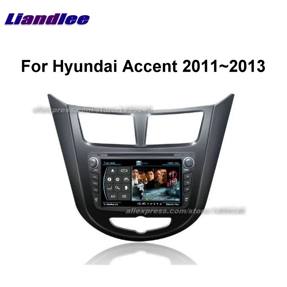 

Liandlee 2 din Car Android For Hyundai Accent 2011~2013 Radio GPS Maps Map Navigation player HD Screen BT WIFI Media System