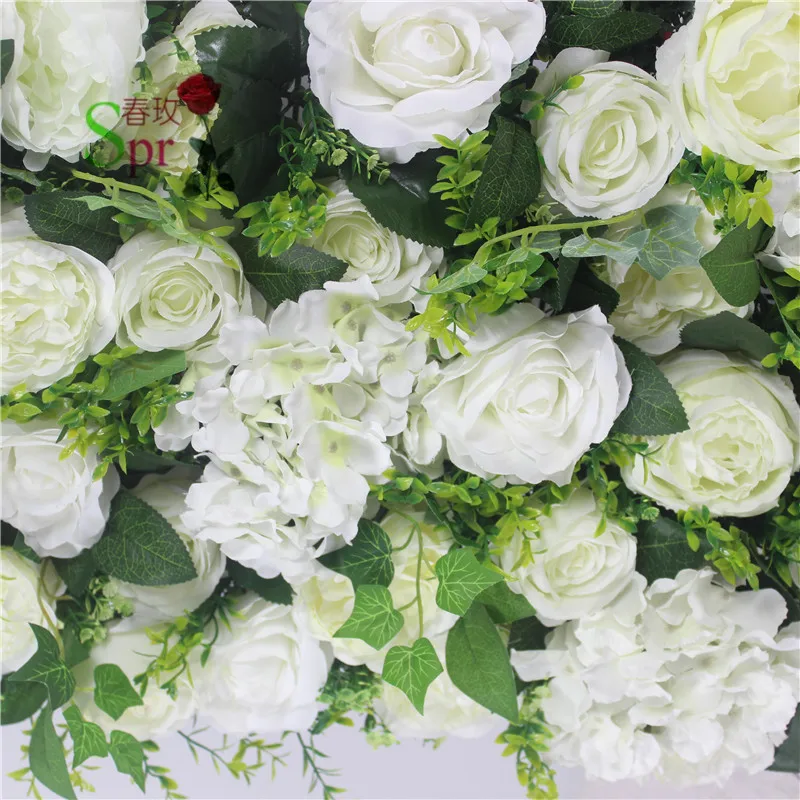 

SPR factory Free Shipping 10pcs/lot high quality 3D flower wall wedding backdrop artificial rose hydrangea flower arrangements
