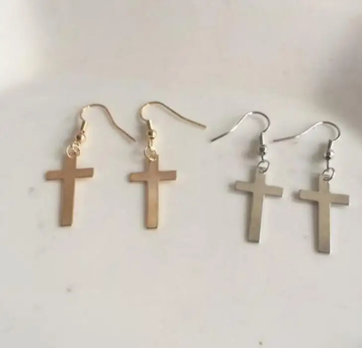 

ed 0359 Cross earrings 2018 new ladies fashion cross-selling cross-price earrings for women's most beautiful gift factory direct