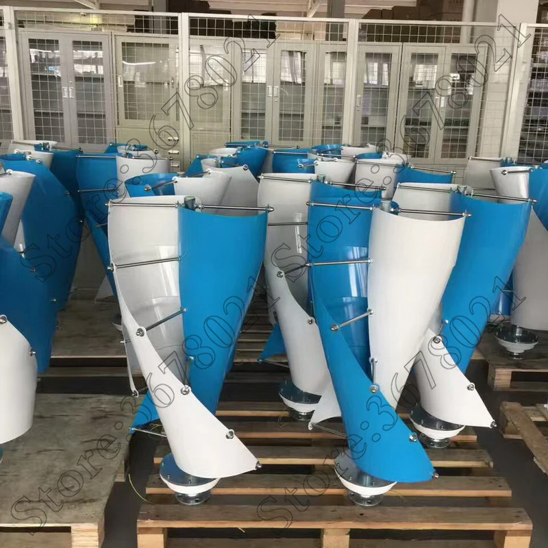 Vertical Axis Wind Turbine Generator VAWT 200W 12/24V Light and Portable Wind Generator Strong and Quiet Vertical Axis Wind Turbine Generator VAWT 200W 12/24V Light and Portable Wind Generator Strong and Quiet