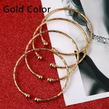 Золотой браслет для женщин, золотой Дубай невесты Свадебный Эфиопский браслет Африка браслет Арабские Ювелирные украшения Шарм-браслет золотистого цвета